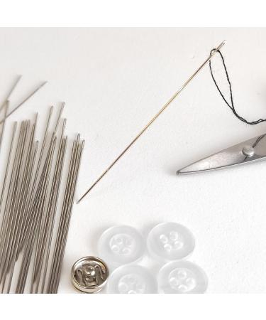 Littledream 100 Pcs Silver Needles Sewing Hand Embroidery No.7 Thread Quilting Cross Stitch Beading Kit - Buy Online on GoSupps.com