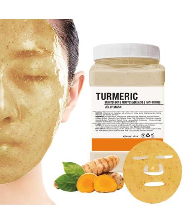 Poztl jelly mask powder turmeric-anti-fold-removal acne-gele-face mask professional DIY SPA Hydro-face mask powder to combat fine lines uneven skin tone 23 floz