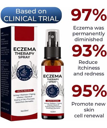 Eczema Therapy Spray Natural Eczema Relief Spray Eczema Treatment Fast Acting Itch Relief (1Pcs) - Buy Online on GoSupps.com