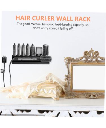 IWOWHERO Curling Iron Rack Hair Curler Rack Styler Holder Curler Wall Rack Kickstand Stainless Steel Black - Buy Online on GoSupps.com