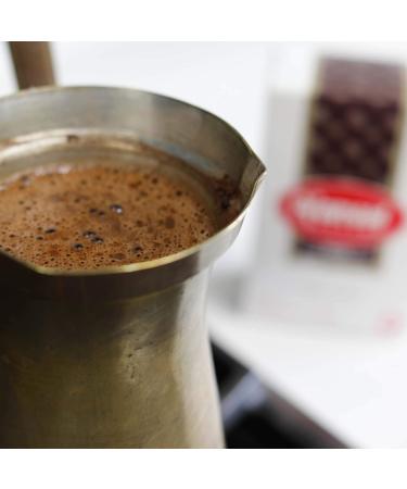 Al Ameed Gourmet Turkish Ground Coffee Dark Roast With Cardamom 100% Authentic Arabica Fresh & Finely Ground 8oz - Buy Online on GoSupps.com