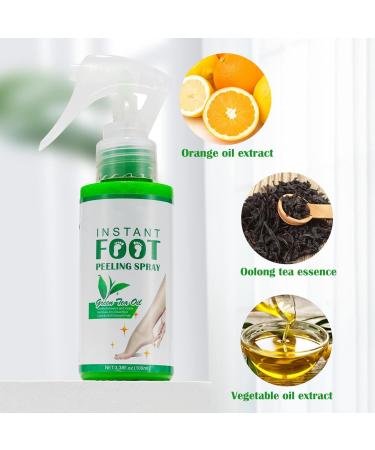 Green Tea Polyphenol Foot Peeling Spray - Fast Dead Skin & Callus Removal Moisturizing & Deodorizing International Shipping - Buy Online on GoSupps.com