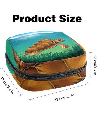 Shop Multi-Colored Storage Bags for Women - Sea Turtle Design Large Menstrual Cup Panty Lores & More | International Shipping Available - Buy Online on GoSupps.com