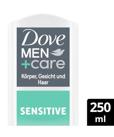 Dove Men+Care 3-in-1 Shower Gel for Sensitive Skin - Body Face & Hair - 250ml Pack of 5 | Best for Dry Skin - Buy Online on GoSupps.com