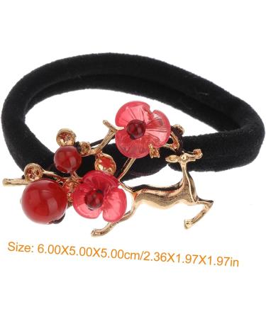LALAFINA Hair Tie Hair Accessories for Women for Girls Hair Ribbons for Girls Flower Hair Elastics Chiffon Hair Band Womens Scarfs Multi-functional Hair Scrunchies Scarf Scrunchies - Buy Online on GoSupps.com