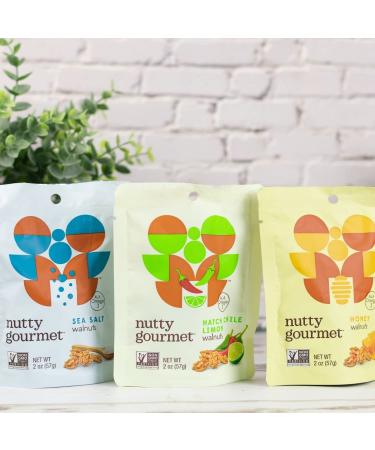Nutty Gourmet Hatched Chili Limon Walnuts - Fresh, Flavored Keto Snacks (12oz) - Heart Healthy Nuts for Sale - Buy Online on GoSupps.com