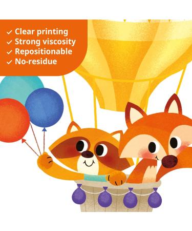 DECOWALL SG-2214 Animals in Hot Air Balloons Wall Stickers - Removable Kids Decals for Nursery & Playroom Decor - Buy Online on GoSupps.com