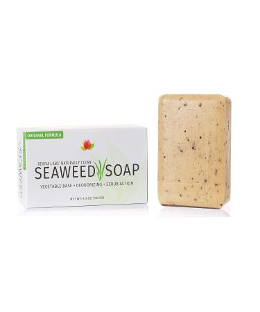 Reviva Seaweed Soap 2 Pack - Organic Seaweed Face & Body Scrub Bar - Natural 4.5 oz. Vegetable Base Soap - Made in the USA - Buy Online on GoSupps.com