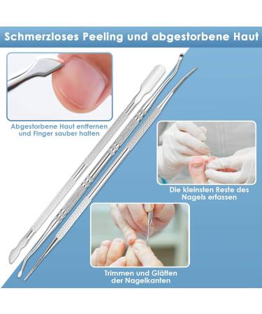 7-Piece Professional Toenail Pliers Set | Modacraft Super High-Quality Stainless Steel Pedicure Tools for Thick Ingrown and Fungal Toenails - Buy Online on GoSupps.com