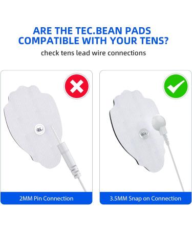 20-Pack TEC.BEAN Latex-Free TENS/EMS Unit Replacement Pads | Long-lasting Electrode Pads for MEDVICE Belifu TENS Machine - Buy Online on GoSupps.com