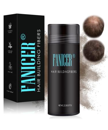 27.5g Hair Fibers,High Quality Hair Thickening Fibers,For Naturally Thicker Looking Hair,Multiple Colors Available (Light Brown)