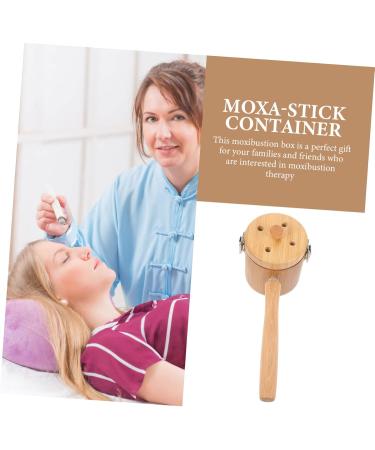 Frcolor Moxibustion Holder Set - Handheld Moxa Device Moxibustion Box Kit for Body Massage Wooden Moxa Stick Burner - Buy Online on GoSupps.com
