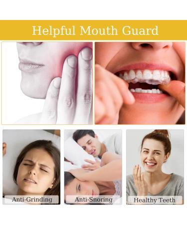 Mouth Guard for Teeth Grinding 4 Pack Sleep Mouth Guard Shunshi Gum Shield Anti Grinding Mouth Guard for Sleeping at Night Reusable Mouth Guards Grinding Teeth for Adults & Kids to Prevent Bruxism - Buy Online on GoSupps.com