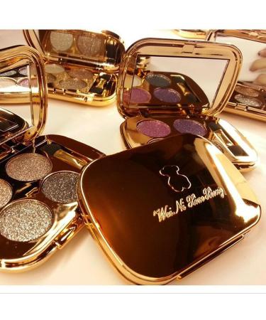 Glitter Eyeshadow Palette Makeup Set 4 Colors Shimmer Eyeshadow Palette Gold Eyeshadow Highly Pigmented Long Lasting Waterproof Sweatproof Professional Nude Eyeshadow Palette Make Up Palettes for Women Warm Natural Neutral Smokey Eye Eyeshadow Palette (4# - Buy Online on GoSupps.com