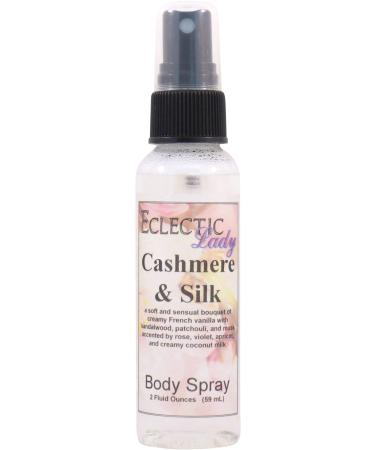 Cashmere and Silk Body Spray 2 ounces Body Mist for Women with Clean Light & Gentle Fragrance Long Lasting Perfume with Comforting Scent for Men & Women Cologne with Soft Subtle Aroma For Daily 2 Fl Oz (Pack of 1)