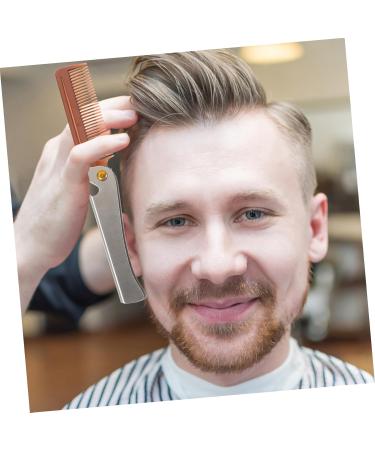 Fomiyes Foldable Travel Beards & Mustache Comb with Bottle Opener - Stainless Steel Portable Hair Cutting Brush - Buy Online on GoSupps.com