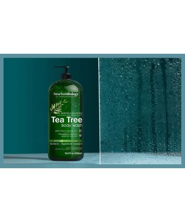 New York Biology Tea Tree Body Wash with Tea Tree Oil Foot Cream for Dry Cracked Feet - Helps Jock Itch & Itchy Skin Nail Fungus Athletes Foot Eczema & Body Odor Ringworms Moisturizing Cream - Buy Online on GoSupps.com