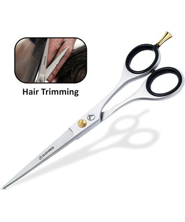 Asipro Professional Hair Scissors 6.5 | Sharp High-Quality Hair Cutting Scissors for Men Women & Pets - Includes Case - Buy Online on GoSupps.com