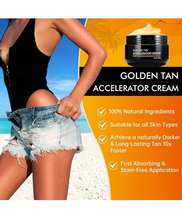 Sunbed Tanning Accelerator Cream Gel Intensive Tanning Gel Outdoor Beach Bronzer Tanning Accelerator Moisturizing Gel Cream Achieve Natural Tan Skin - Buy Online on GoSupps.com