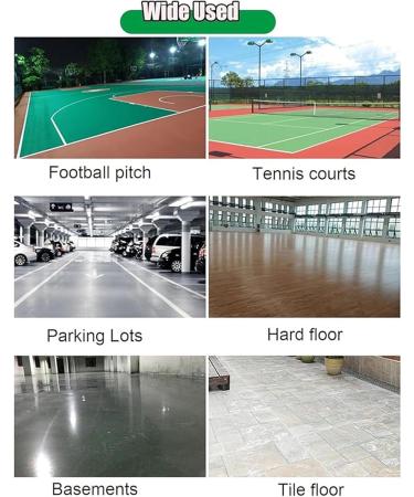 Tennis Court Squeegee Aluminum Alloy Floor Water Sweeper 360 Universal Wheels with Thickened Durable High Elastic Rubber Strip for Patios Tile/Wood Floors - Buy Online on GoSupps.com