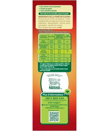 Maggi Mousline Plain Potato Puree (3 Sachets) 195g - Buy Online on GoSupps.com