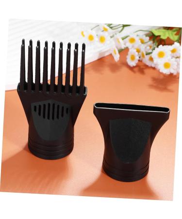 Mikinona 2 Pcs Hair Dryer Nozzle Comb Hair Dryer Accessories Hair Blower Nozzle Flat Headgear Plastic - Buy Online on GoSupps.com
