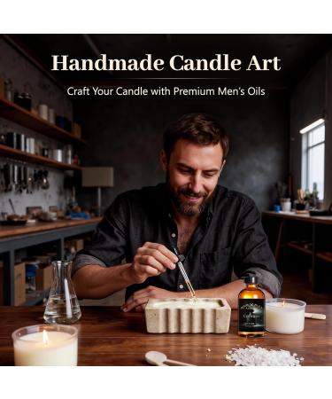 Auelife 4oz Vintage Leather Men Essential Oils for Diffusers for Home - Long Lasting Fragrance Oil for Candle & Soap Making Valentines Day Gifts for Him Masculine Scent for Men Gift 118ml - Buy Online on GoSupps.com