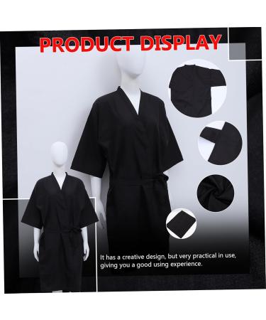 Fashion Hairdresser Gown Stylist Capes for Clients hot Dyeing Robes Barber Guest Gown Black Clothes Black Cape Non-Stick Hairdressing Guest Robe with Sleeves Nylon Polyester Smock - Buy Online on GoSupps.com