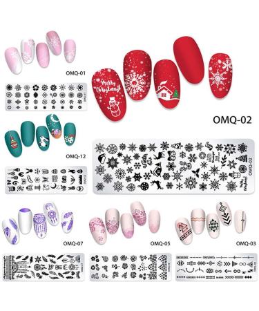 Buy Set of Image Stencils - Flower & Cartoon Patterns for Nail Art | International Shipping - Buy Online on GoSupps.com