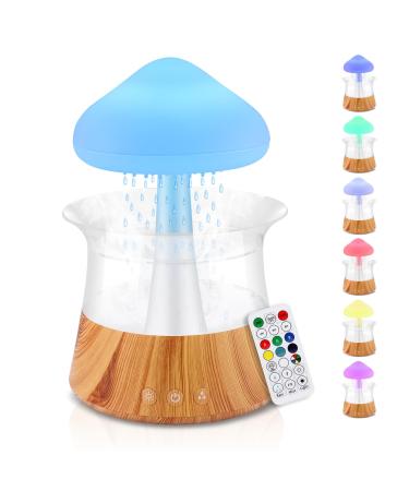 Rain cloud humidifier with remote control GUKKK 3 in 1 humidifier / aroma diffuser / 7 colors night light oil diffuser 300 ml diffuse humidifier mushroom water lamp for office bedroom rooms - Buy Online on GoSupps.com