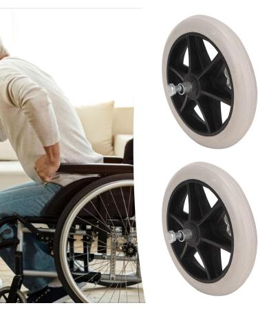 2PCS of Wheel Replacement Rubber Wheelchair Front Wheels Rollator Walker Anti Slip Replacement Casters Rollers Wheels Universal Replacement Wheel Accessories - Buy Online on GoSupps.com