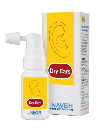 NAVEH PHARMA Dry Ears -Swimmers Ear Drops Spray - Ear Drying Drops for Swimmers Adults and Kids/Remove Water Trapped in Ears and Prevent Pain, Infection, and Hearing Loss (1 Fl Oz)