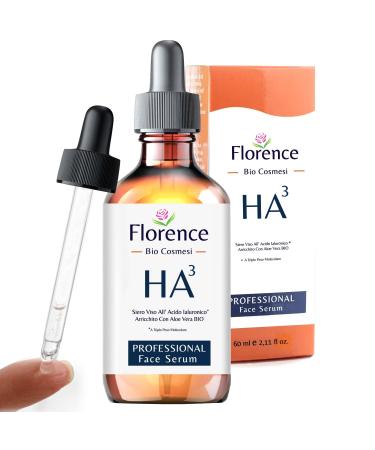 2.11 oz. Organic Hyaluronic Acid Serum for Face + Niacinamide B5 & Vitamin C. Vegan Skin Care Anti-Aging Moisturizer Face Serum for Hydrating Brightening Plump & Smooth All Skin Types