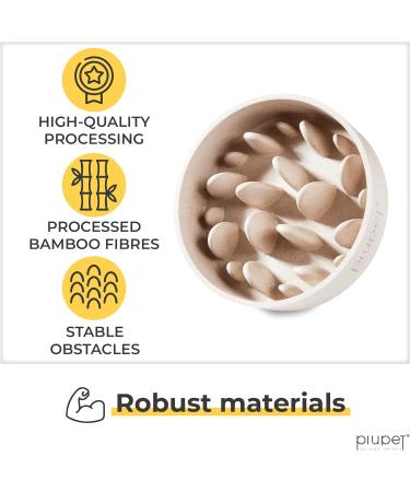PiuPet Large Slow Feeder Dog Bowl - 1.4L Capacity | Dishwasher Safe | Dog Food Bowl to Slow Down Eating - Buy Online on GoSupps.com