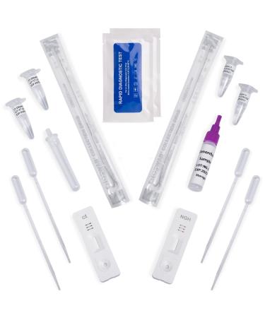 Chlamydia & Gonorrhoea Self Test Kit | Tests Male or Female for Chlamydia and Gonorrhea Using a Swab Test | Rapid STD STI Home Test (Chlamydia & Gonorrhoea)