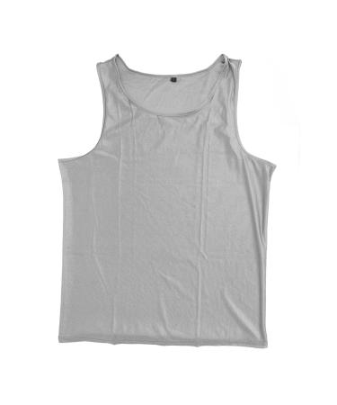 EMF blocking vest silver fiber-master protection tank with WiFi shielding wireless anti-rays Chutz clothing for office work fitness outdoor activities (XXL)