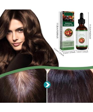 Batana Oil Organic for Healthy Hair 60ml Hair Growth Oil Strengthening and Thickening Hair Repair Damaged Hair Nourishes Scalp Natural Raw Batana Hair Oil for Women and Men - Buy Online on GoSupps.com