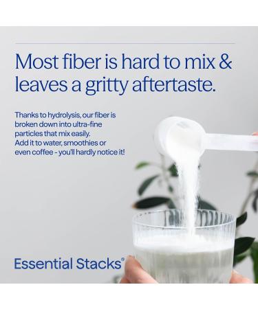Essential Stacks Organic Sunfiber Prebiotic Fiber (Partially Hydrolyzed Guar Gum/PHGG) with Acacia Fiber Powder - Gluten Free Non-GMO & Unflavored (7.4 oz) - Buy Online on GoSupps.com