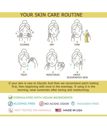 Vital Allure Glycolic Acid Toner for Face - Anti Aging & Pore Minimizer with Aloe Vera, Cucumber, Hyaluronic Acid - Alcohol-Free Exfoliating AHA Toner for All Skin Types - Buy Online on GoSupps.com