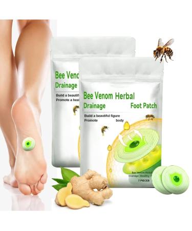 Asheyya 14 Pieces Bee Venom Lymphatic Drainage Patches Bee Venom Patch