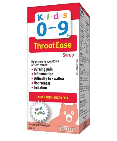 Kids Relief Throat Ease Syrup for Kids 0-12 Years
