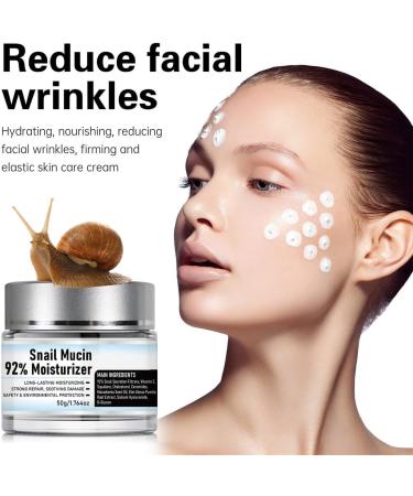 Buy Original Snail Mucin 92% Moisturizer - Crema De Baba De Caracol for Hydrating & Repair | 2pcs Daily Face Gel Cream | International Shipping Available - Buy Online on GoSupps.com