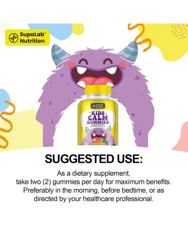 Kids Calm Magnesium Gummies for Relaxation& Claming Orange Flavor 60 Count - Buy Online on GoSupps.com