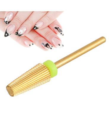5 in 1 Nail Drill Bits Carbide Cone Cone Cuticle Clean Bit Nail Art Pedicure Manicure Tools Accessories (Available Grit: XF F M C X)(XF)