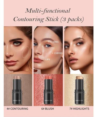 Complete 3-piece set of bronzer and cheek powder and highlights your facial features - Buy Online on GoSupps.com