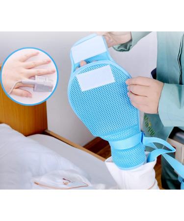 Wisexplorer Elderly Hand Restraint Gloves - 2 Pack for Safety, Breathable Dementia Mitts - Anti-Scratch, Great Help for Patients and Caregivers - Buy Online on GoSupps.com