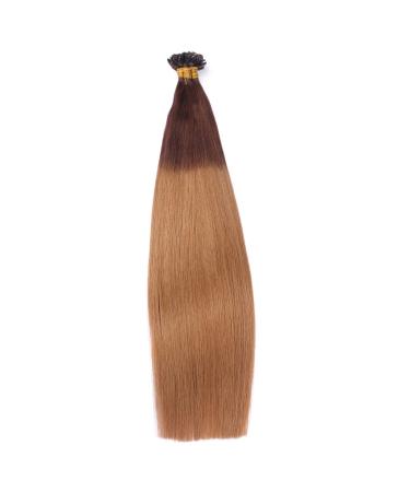 Buy High-Quality Keratin Bonding Hair Extensions - #6/27 Ombre 70cm 50 Strands | 100% Remy Real Hair U-Tip by Novon Hair Extensions - Buy Online on GoSupps.com