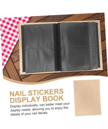 FOMIYES Stickers Storage Album for Nail Decal Empty Display Book Diy Sticker Storage Album Nail Art Decal Display Album Sticker Book Collecting Album Photo Album Plastic Bracket - Buy Online on GoSupps.com