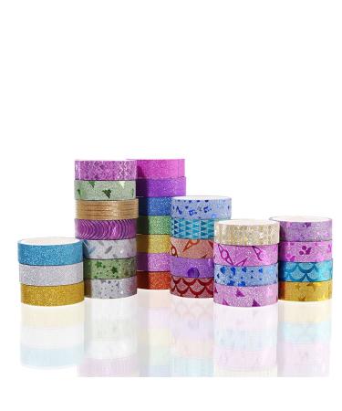 30 Rolls Washi Masking Tape Set - Decorative Craft Tape Collection for DIY, Gift Wrapping - Colorful Designs and Patterns - Buy Online on GoSupps.com