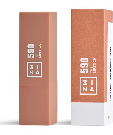 3INA Makeup - Light Nude Lipstick with Vitamin E & Shea Butter - Long Lasting Matte Finish - Vegan & Cruelty Free - Buy Online on GoSupps.com